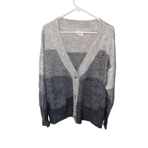 New 143 Story by Line Up Grey Oversized Cardigan - Picture 1 of 6